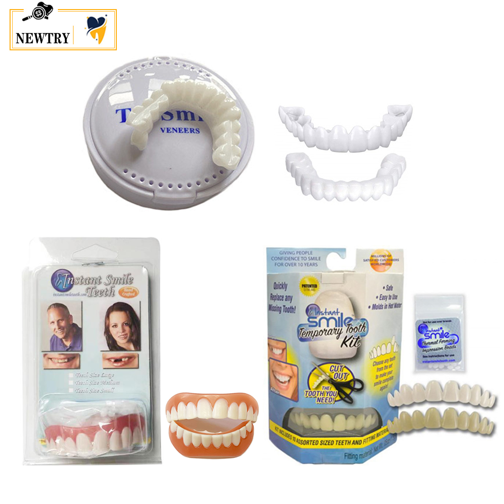 Teeth Whitening With Braces - 5Pcs Upper Lower Fake Tooth Veneers