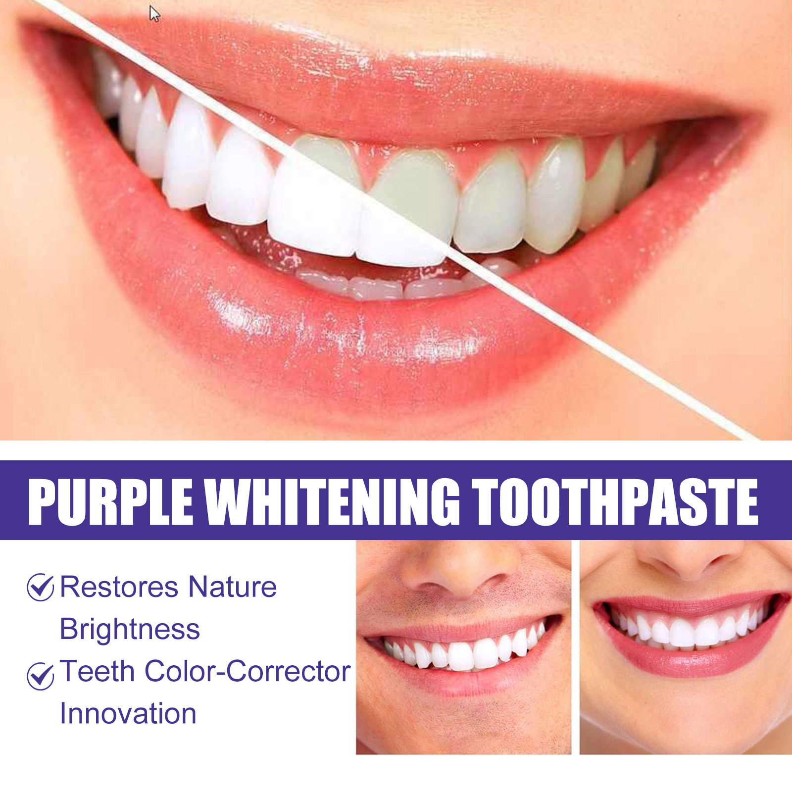 Purple Toothpaste Teeth Whiten - Teeth Whitening Crest review and price