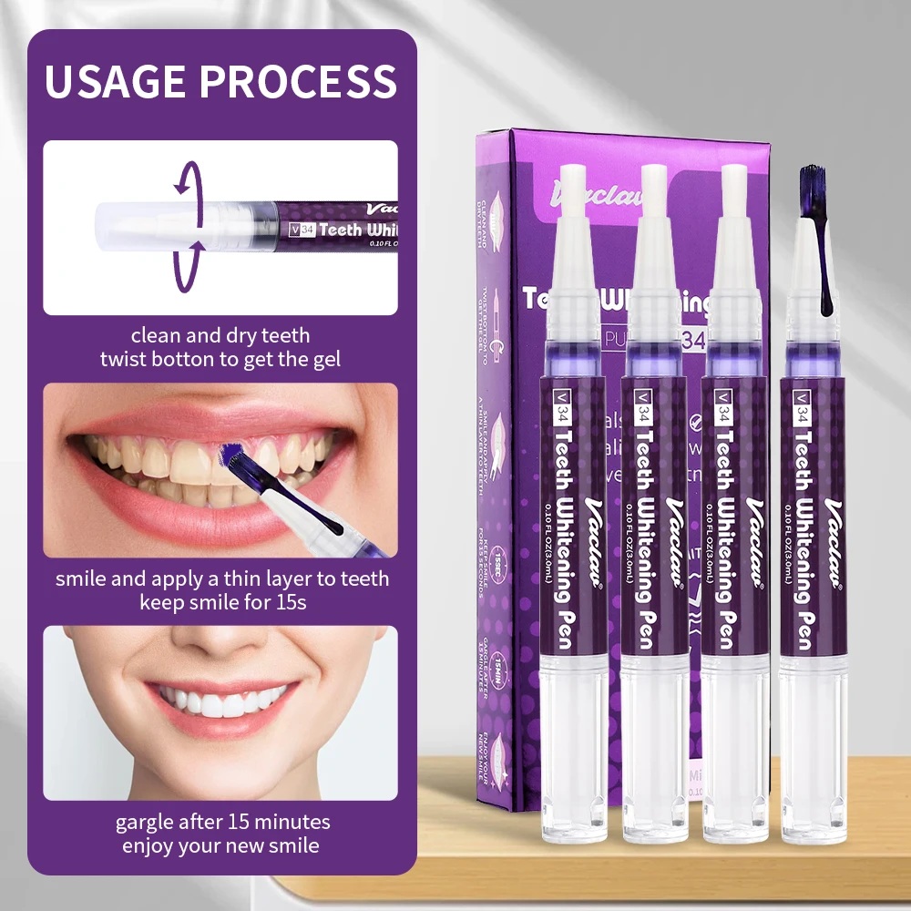 Vaclav V34 Purple teeth whiten - Teeth Whitening Crest review and price